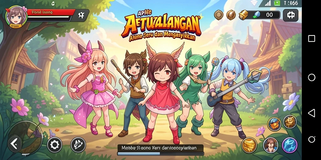 Gameplay seru dengan karakter anime yang menarik di API66.