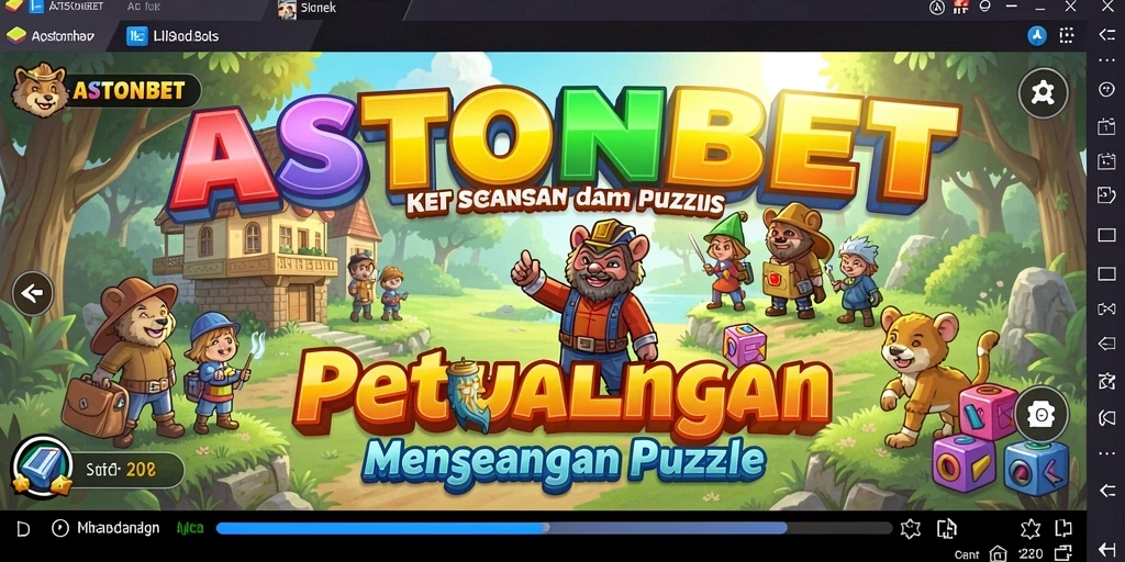 Tampilan menarik dari gameplay ASTONBET dengan tantangan puzzle.