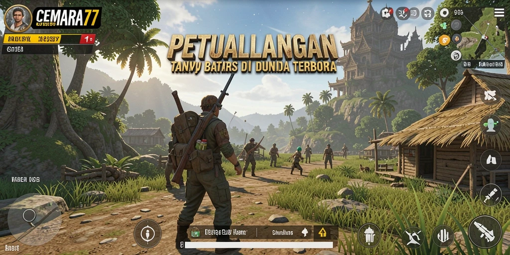 Tampilan gameplay epik dalam dunia terbuka CEMARA77.
