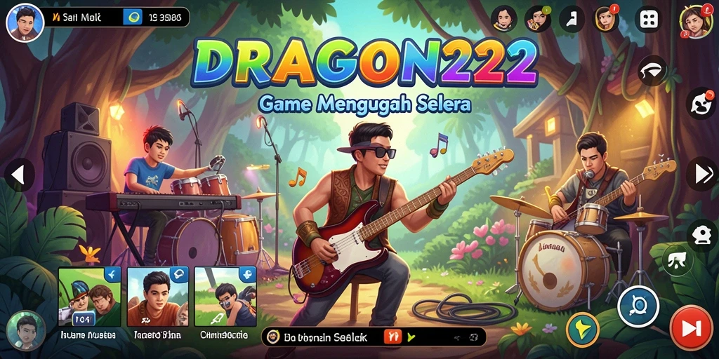 Tampilan gameplay <strong>DRAGON222</strong> yang menampilkan keseruan bermain musik.