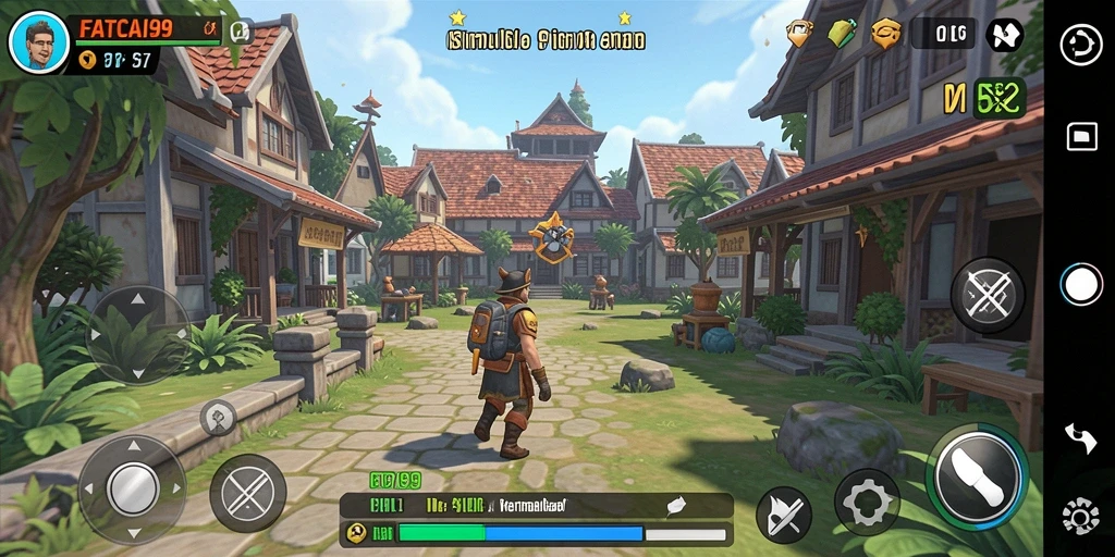 Tangkapan layar gameplay yang menarik dari FATCAI99.