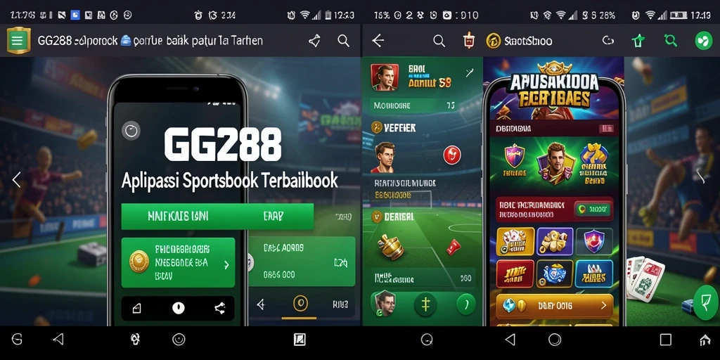 Tampilan gameplay utama GG288 saat memasang taruhan olahraga.