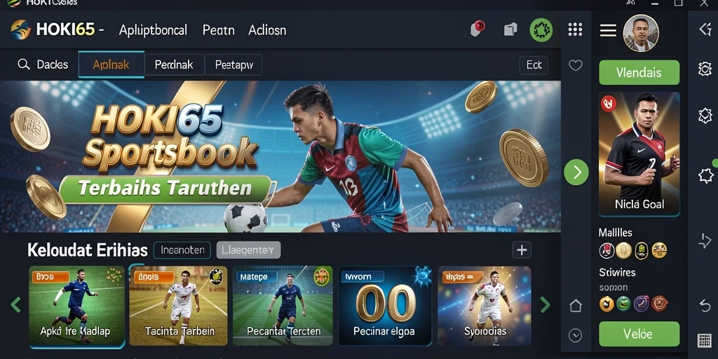 Tampilan screenshot HOKI65 menampilkan antarmuka taruhan yang intuitif dan interaktif.