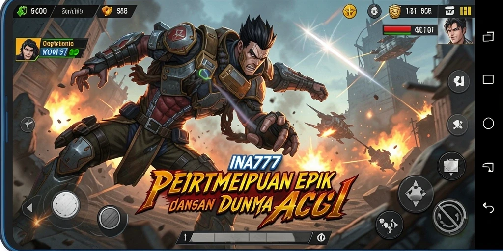 Tampilan gameplay seru dari INA777 yang penuh aksi.