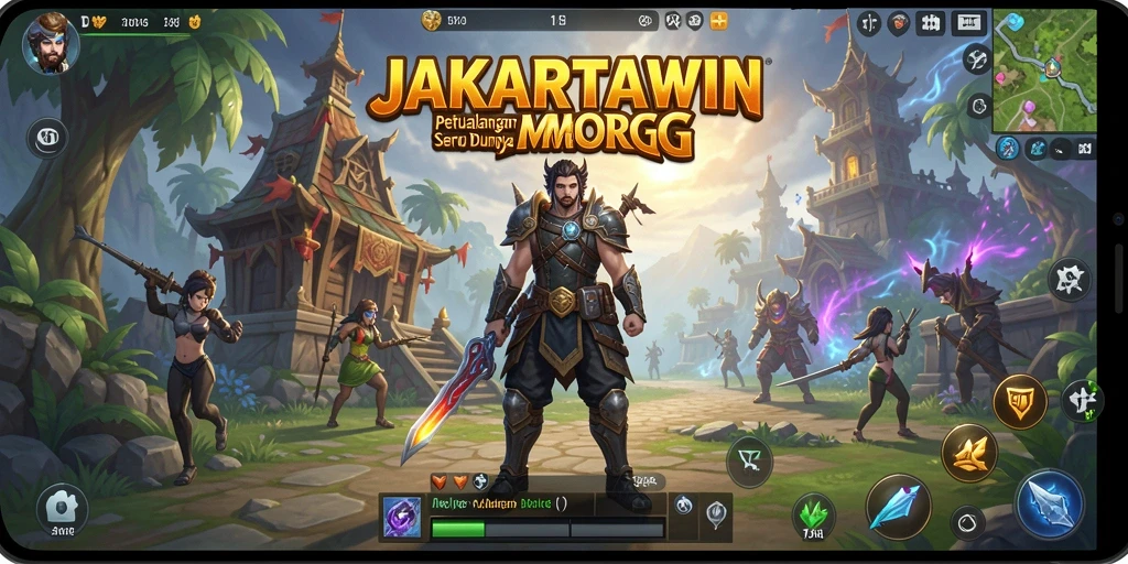 Tampilan gameplay seru dalam <strong>JAKARTAWIN</strong> dengan berbagai fitur MMORPG.