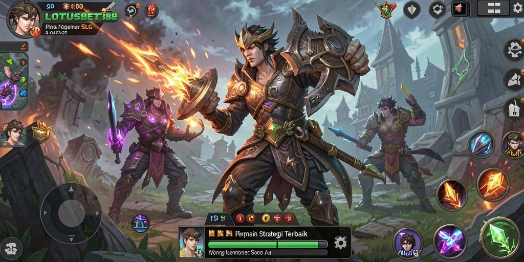 Tangkapan layar LOTUSBET88 menampilkan aksi strategis yang mendebarkan.