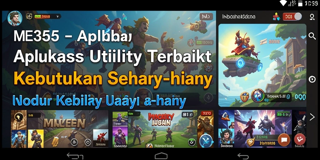 Tampilan antarmuka utama aplikasi ME355 untuk pengelolaan Utility.