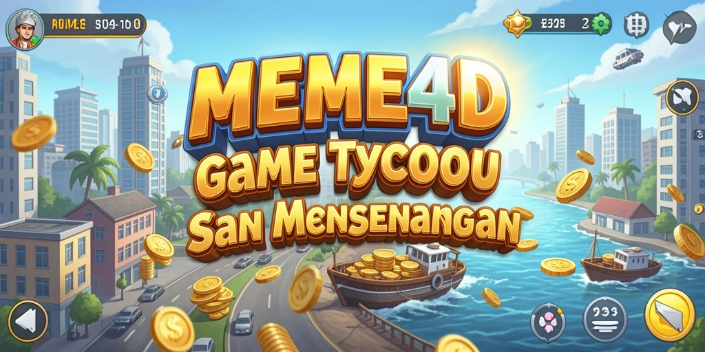 Aktivitas seru dalam gameplay Tycoon MEME4D.
