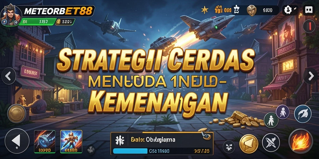 Tampilan menarik dari gameplay strategi di METEORBET88.
