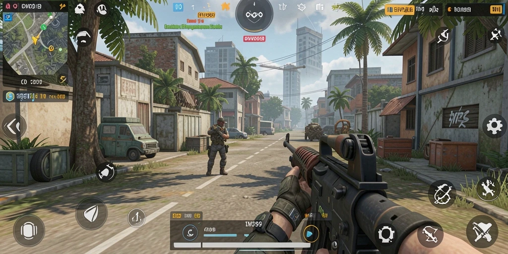 Tampilan gameplay OVO99 yang menegangkan dan penuh aksi.