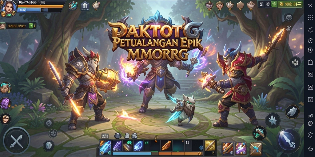 Tampilan gameplay epik di PAKTOTO dengan pertarungan yang mendebarkan.