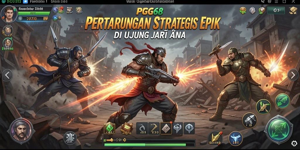 Tangkapan layar PGG68 menampilkan aksi strategi yang mendebarkan.