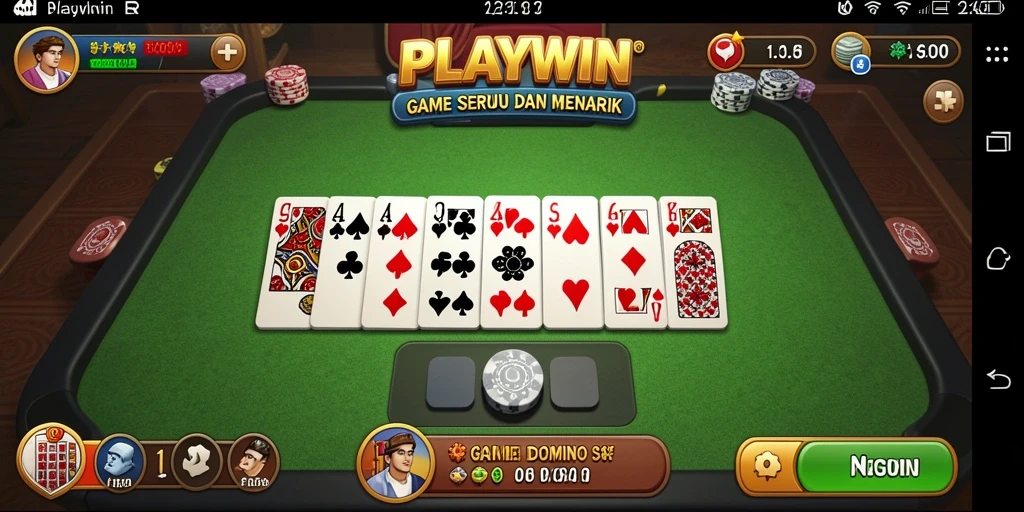 Tampilan gameplay Domino yang menarik dan interaktif.