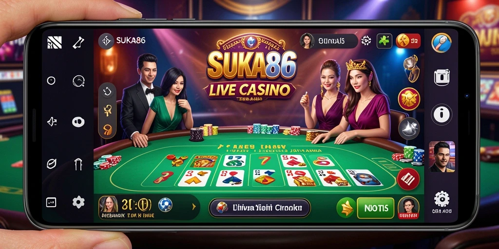 Tampilan gameplay Live Casino yang menarik dan interaktif di SUKA86.