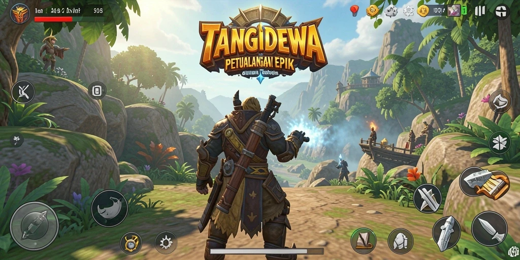 Gameplay seru dalam dunia terbuka TANGANDEWA yang penuh petualangan.