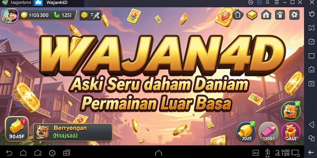 Tampilan gameplay WAJAN4D yang penuh aksi dan seru.