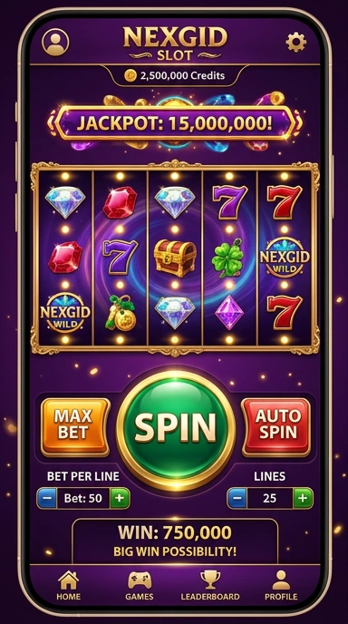 Tampilan beranda aplikasi nexgid yang informatif.